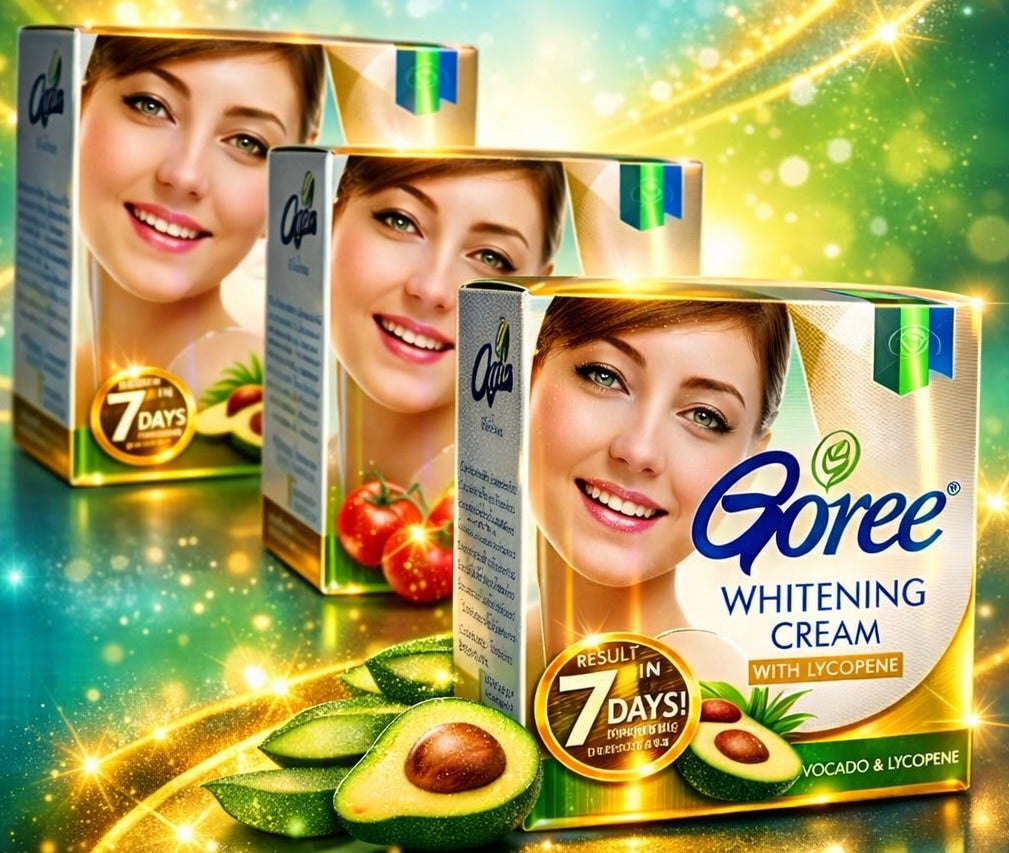 Goree Beauty care whitening cream set of 3 pieces, 3 x 30 grams